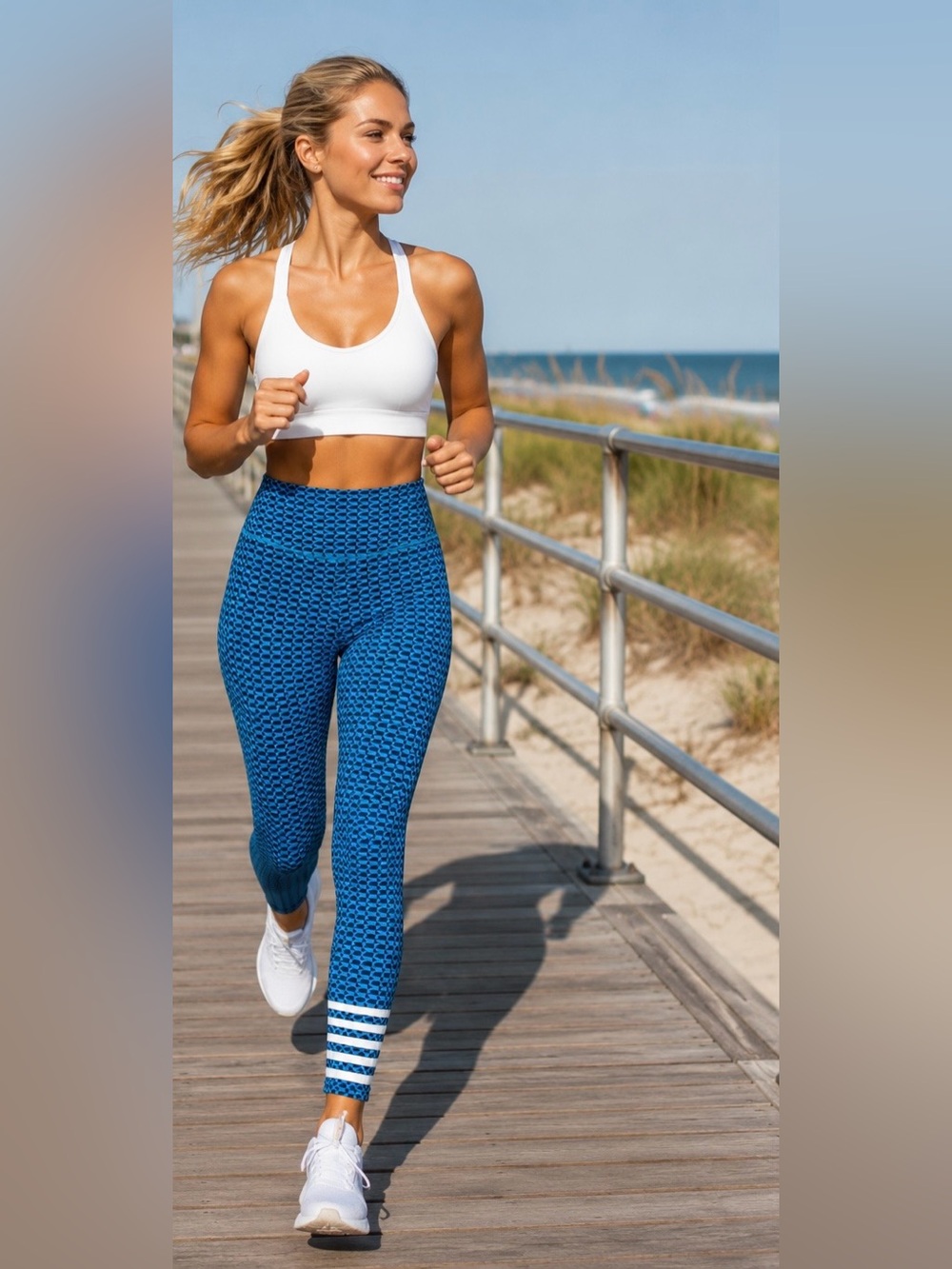 NWT Addison Bay Everyday Legging XS Lake Geo Blue
